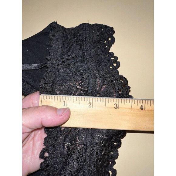 Live Love Dream Aeropostale Bra Women XS Black Lace Bralette Wireless Padded - Picture 11 of 16